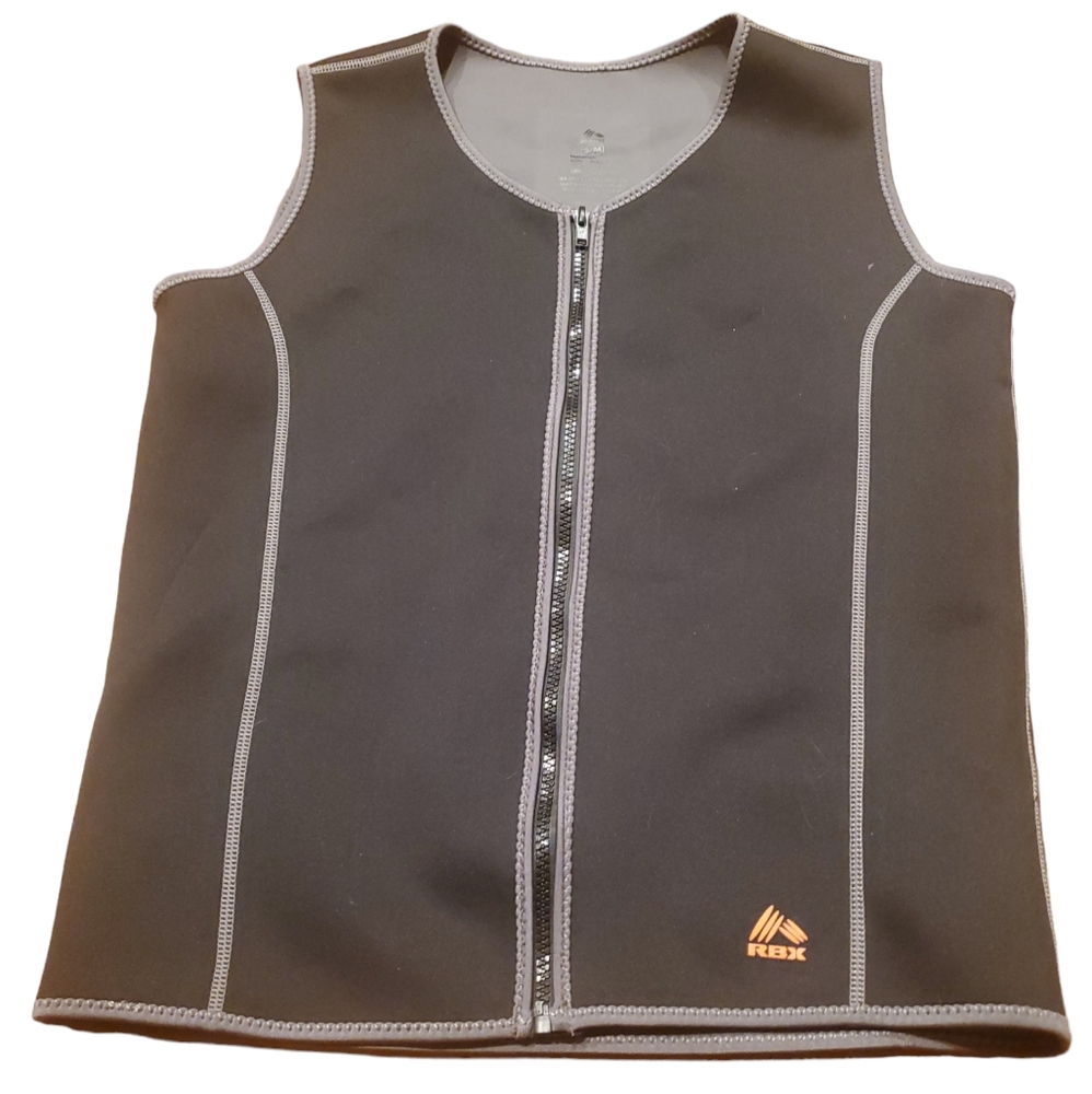RBX Mens S/M Slimming Workout Vest with X-Heat Technology 